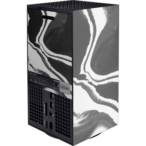Black Marble Ink XBox Series X Digital Edition Console Skin